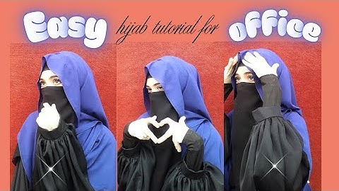 Easy hijab tutorial for office || comfortable hijab style || by Hannah shah 