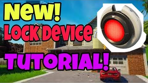 How to use a Lock Device In Fortnite Creative working!!!?.. 🔐🔐