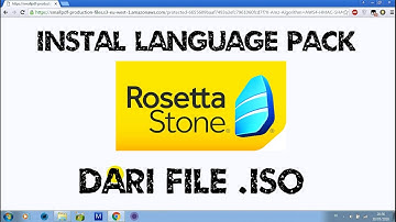 Cara Install Language Pack Rosetta Stone dari .ISO file