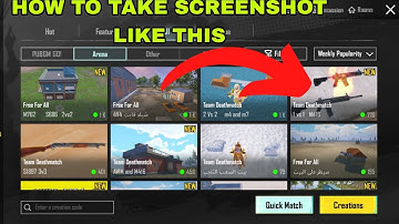 HOW TO TAKE SCREENSHOT OF A GUN IN PUBG WOW MODE | pubg mobile
