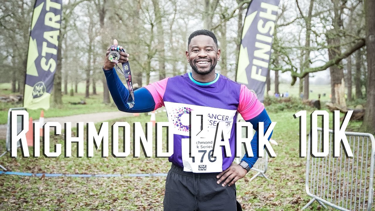 Running Vlog 1. Richmond Park New Year 10 K | Hoka Bondi 8