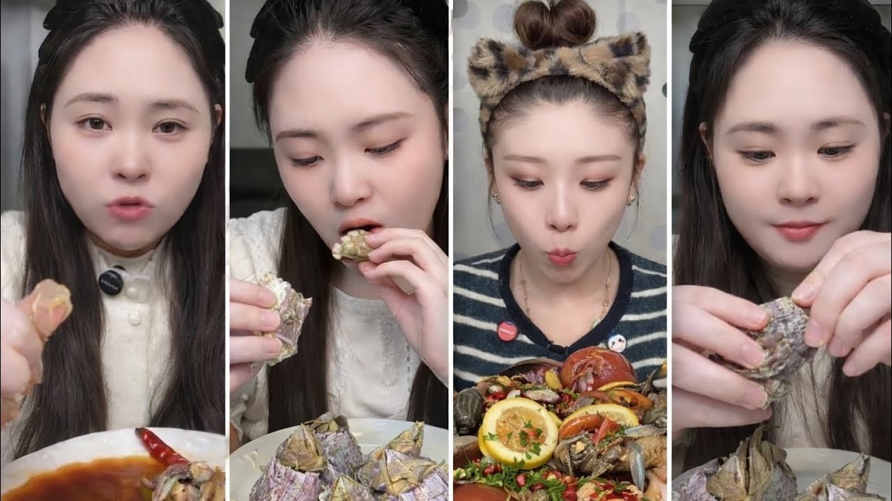 Food Mukbang ASMR | Messy & Satisfying Eating Sounds 🦪 - YouTube