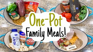 5 Tasty ONE-POT Meals | EASY Weeknight Recipes ANYONE CAN MAKE | Whats For DINNER | Julia Pacheco