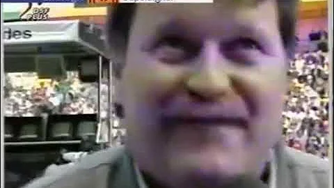 Ron Dennis & Norbert Haug nach Hakkinen Pole in Au...