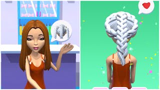 FUN 3D GAME FOR GIRL BRAID HAIR SALON #4 | RELAX AND SATISFYING VIDEO GAME | ANDROID/IOS screenshot 1
