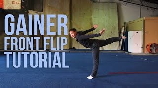 How To Do A Gainer Front Flip (Webster) | Jessica Miyagi(Miyagi Gymnastics)