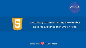 Best JavaScript 10 Ways to Convert String into Number | How to Convert String into Number Tutorial