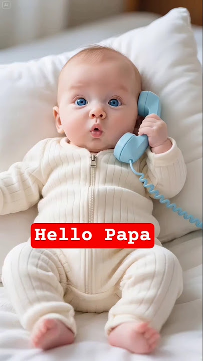 hello papa Baby 🐥🍼 Voice #cute #funny #ai #video #trending #viralvideo #cutebaby #baby