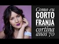 Franja cortina! Tendência! Curtain Bangs anos 70's