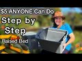 How to build a raised bed garden grow tons of vegetables pot plants in easy tote method small space