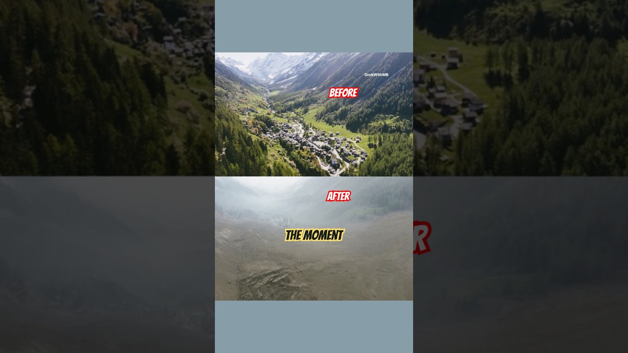 Swiss Village BURIED by Glacier Collapse 😱 | Raw Moment 