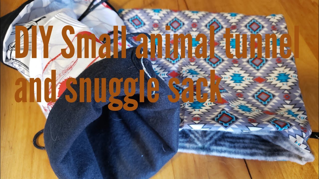 Creation 7 DIY small animal tunnel and sunggle pouch/sack YouTube