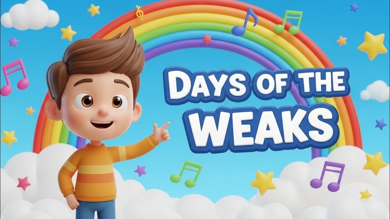 “Days of the Weaks | Fun & Colourful Kids Learning Song | 7 Days of the Week for Children”
