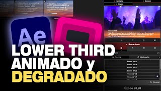 ✅ Tutorial After Effects: Lower Thirds Animados con Degradado para Streaming - Freeshow1.5.0 (FÁCIL)