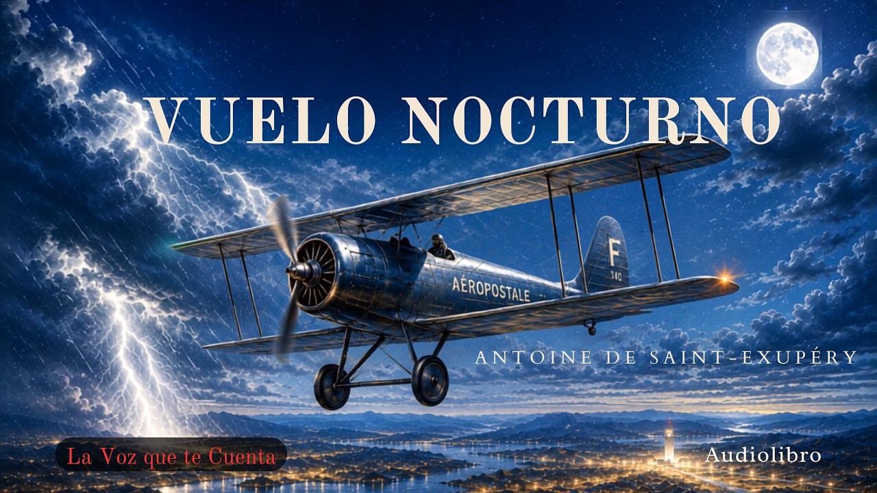 Vuelo nocturno — Antoine de Saint-Exupéry | Audiolibro completo en español | Voz humana real