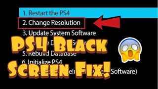 How to Fix PS4 Black Screen / PS4 No Video Signal (Easy Method 2020!)