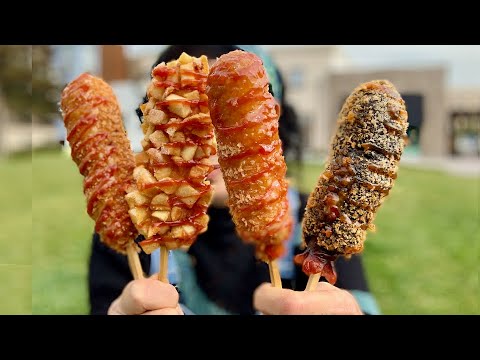 Zeene Eatz and Rates Rice (Mochi) Dogs @ Myungrang - YouTube
