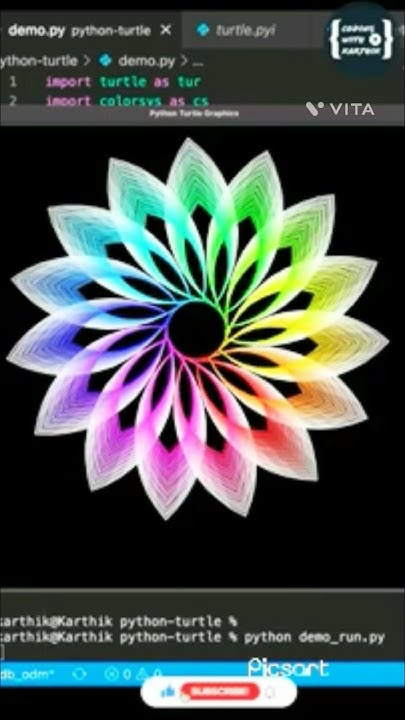 Beautiful Python Coded Design🤩| #art #python #viral #trending #trend # ...