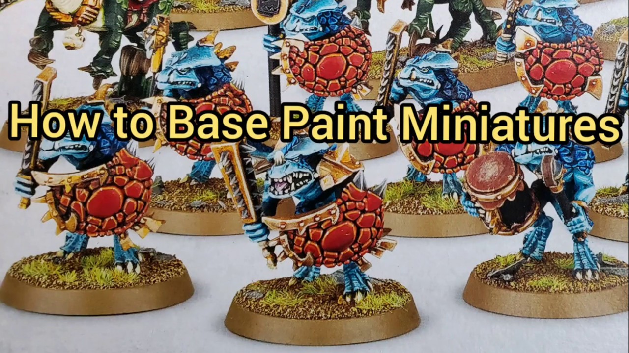How to Base Paint Miniatures YouTube