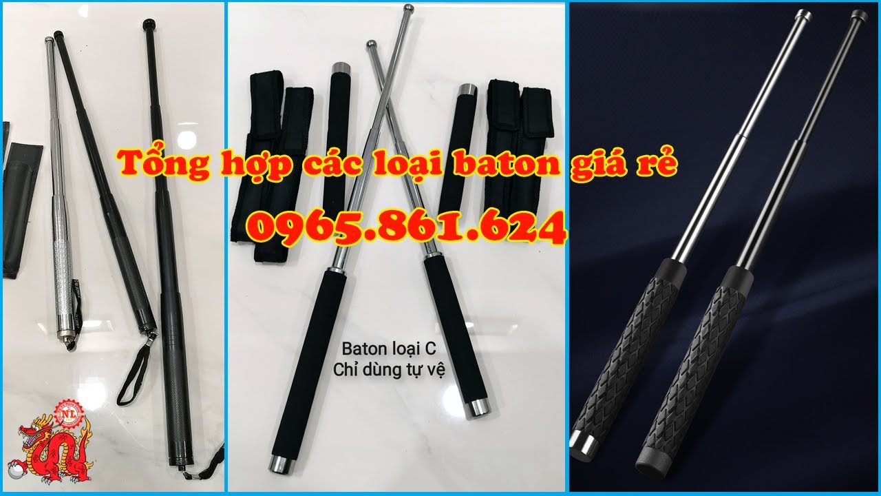 Baton lò xo, loại A, C, D,...Tổng hợp các loại baton giá rẻ bán chạy