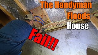 Handyman Causes Massive Water Leak In Customers House | THE HANDYMAN |