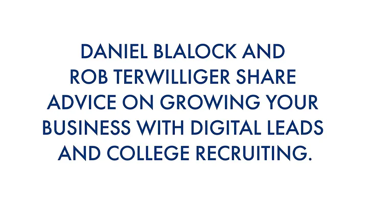 Daniel Blalock and Rob Terwilliger Share Recruitin...