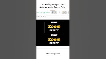 Stunning Morph Text Animation in PowerPoint #slideegg