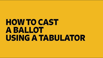 How to Cast a Ballot Using a Tabulator