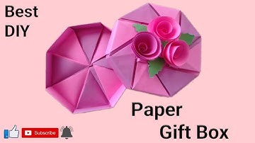 DIY How to Make a Hexagonal Gift Box || Origami Gift Box Tutorial