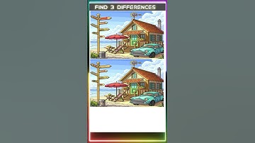 Only Genius Can Find The Differences 🔎 #quiz #dementia #spotthedifference #shortsfeed