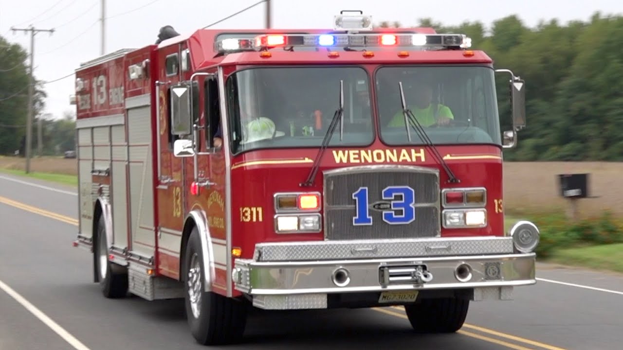 Wenonah Fire Company Squad 1311 Responding YouTube