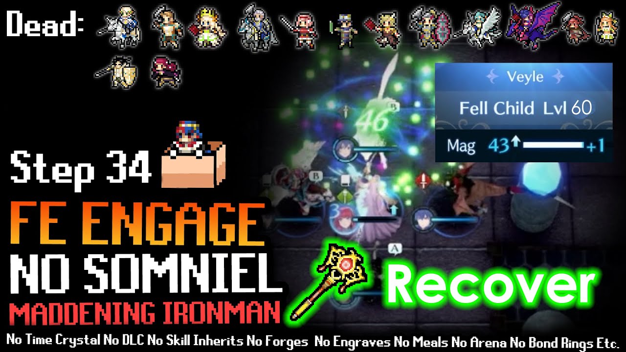 FE Engage No Somniel Step 34: Spend 563 turns grinding Veyle to level 60 in the penultimate map