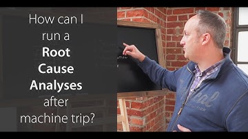 How can I run a Root Cause Analyses after machine trip ?