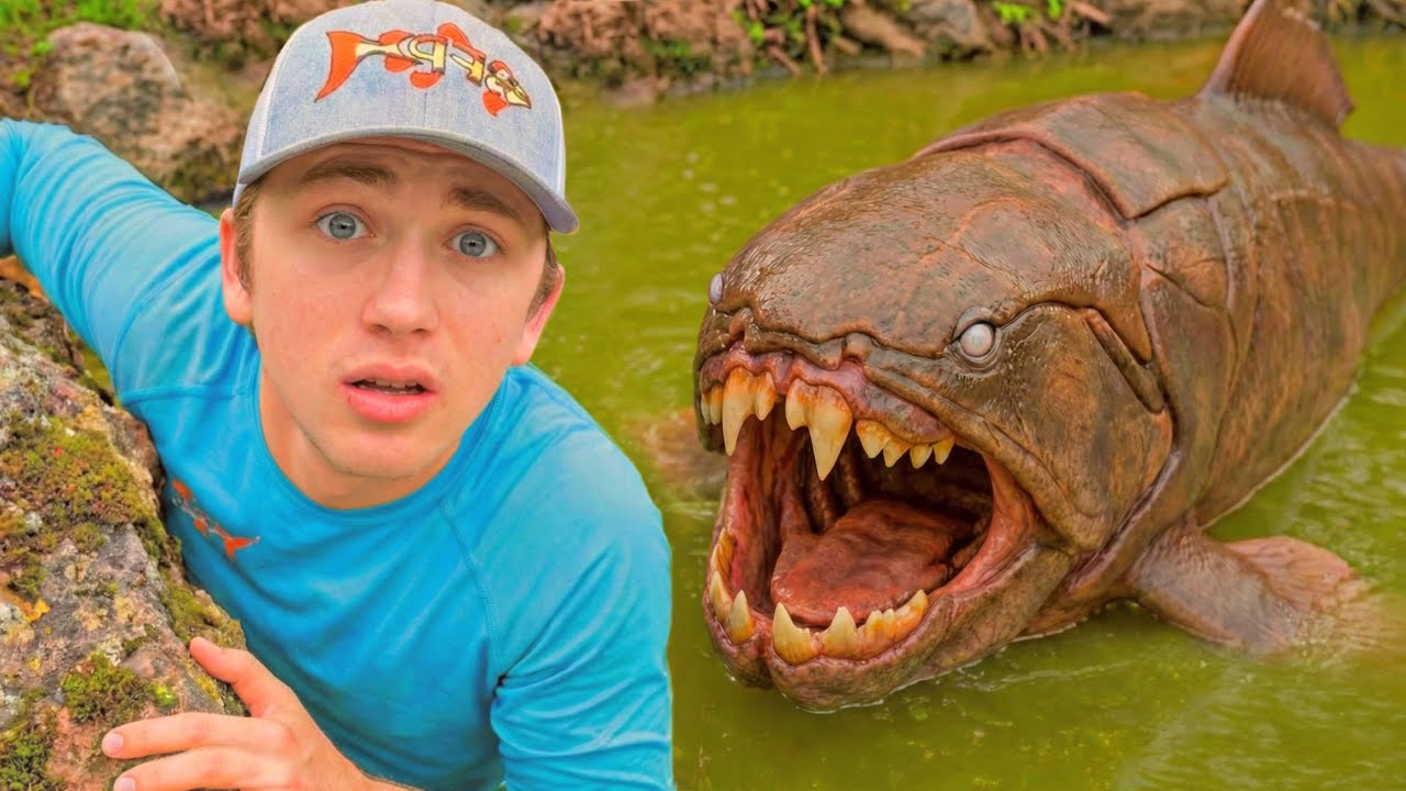 Našel jsem „dinosaury“ v opuštěném rybníku!