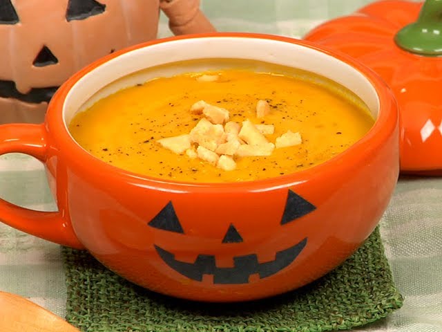 Pumpkin Potage Recipe (Delicious Halloween Soup with Sweet Kabocha Squash) | Cooking with Dog