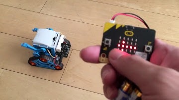 micro:bit 2台で「カムプログラムロボット工作セット」をラジコン操作する