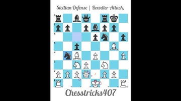 Sicilian Defense | Bowdler Attack, #chesstricks407 #chess #chessstrategy