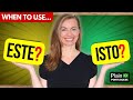 What is the difference between este and isto in brazilian portuguese