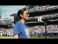 Jamie-Lynn Sigler Sings National Anthem