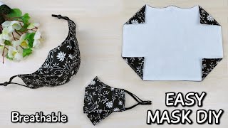 VERY EASY HOW TO MAKE BREATHABLE FACE MASK AT HOME | STEP BY STEP MASK MAKING