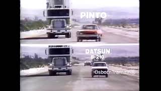 1976 Ford Pinto Pony Commercial -  Hugh Downs Voice Over  Passing vs. Chevette, B210 & Corolla