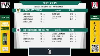 Details South Brisbane KFC T20 Max v Ipswich KFC T20 Max Guide