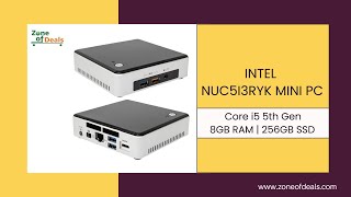 Intel NUC5i3RYK | Mini PC | Intel Core i3 5th Gen | 8GB-256GB SSD