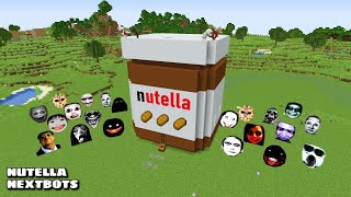 SURVIVAL NUTELLA HOUSE WITH 100 NEXTBOTS in Minecraft - Gameplay - Coffin Meme