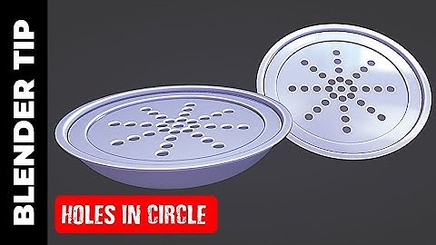 BLENDER TIP: HOLES IN A CIRCLE