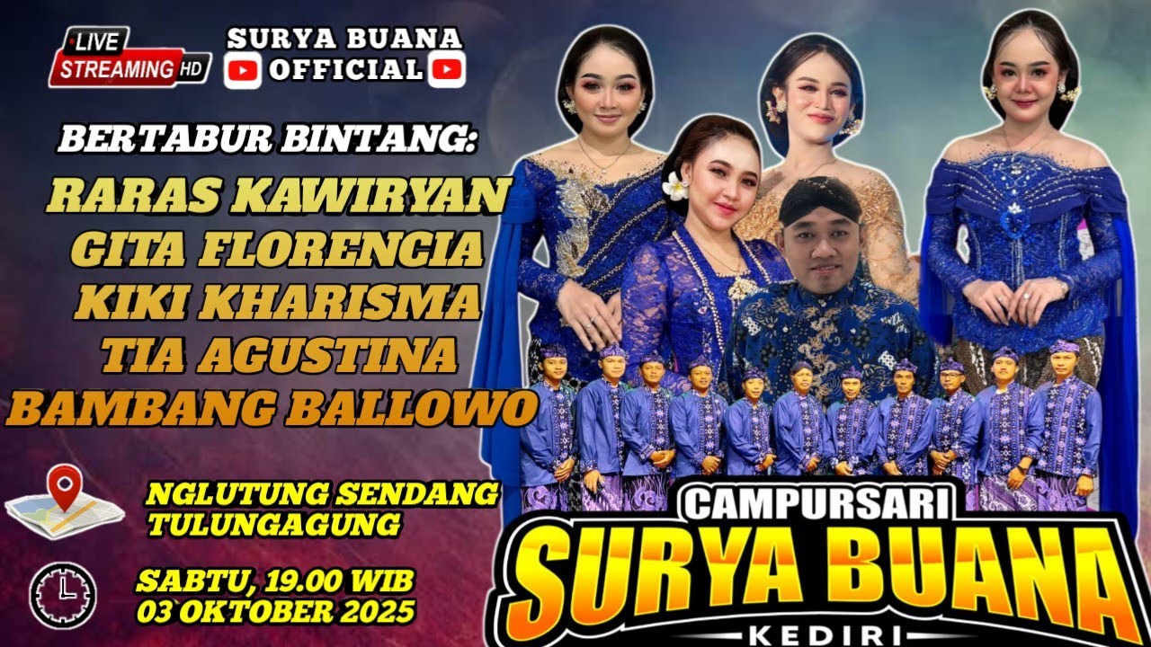 #LIVE CAMPURSARI SURYA BUANA || 04-10-2025 || THE WEDING NURHUDA & MAIKE || SENDANG TULUNGAGUNG