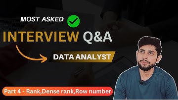 Rank vs Dense Rank vs Row Number in SQL | Top Interview Question Explained 🔥