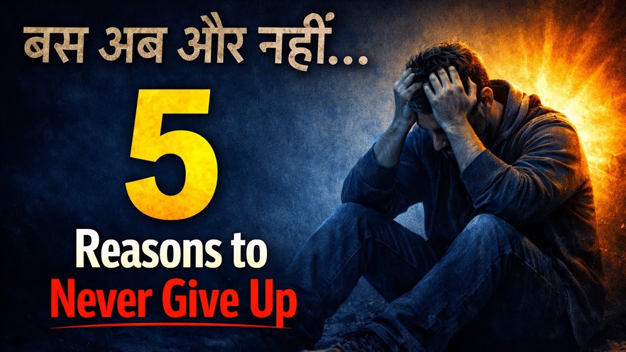 5 Life Changing Reasons to Stay Strong | Never Give Up Motivation | जब मन कहे 'बस अब और नहीं' 🥺 