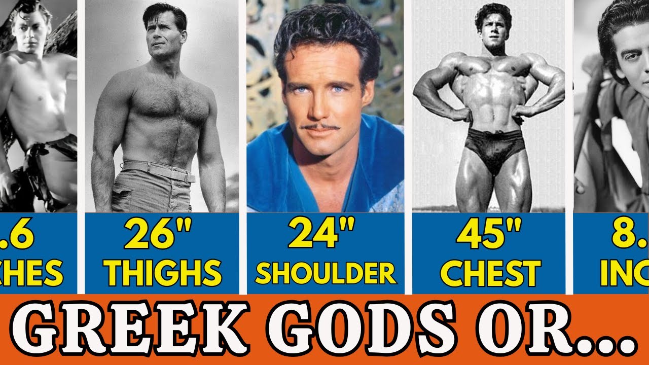 10 Golden Age Actors Built Like GREEK GODS - 100% Natural Strength