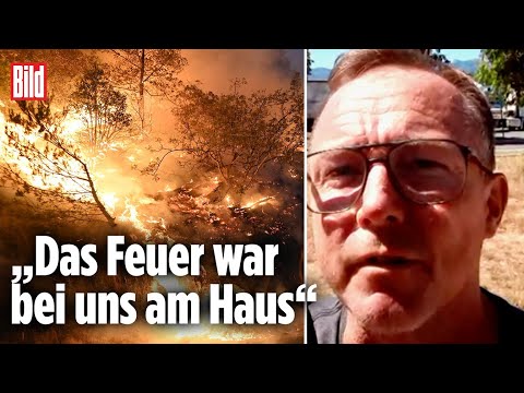 Flucht vor Waldbränden: Deutscher Tourist berichtet | Kroatien